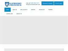 Tablet Screenshot of allactionsecurity.com